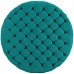 Amour Upholstered Fabric Ottoman in Teal