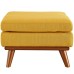 Engage Upholstered Fabric Ottoman in Citrus