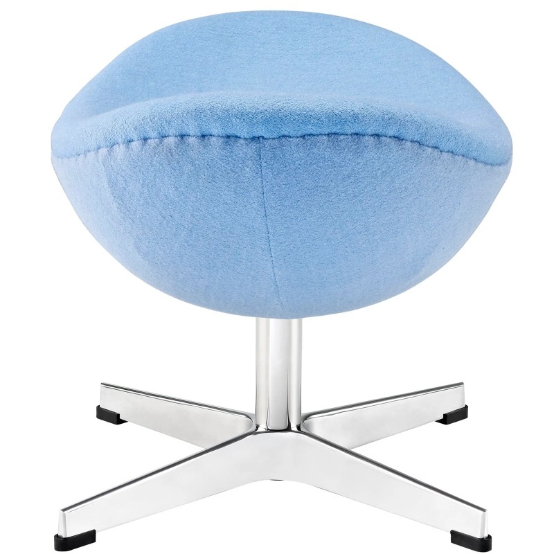 Glove Wool Ottoman in Baby Blue