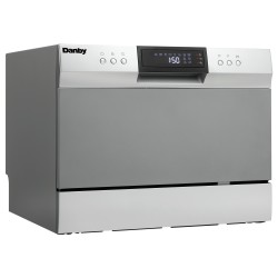 Danby 6 Place Setting Countertop Dishwasher in Silver