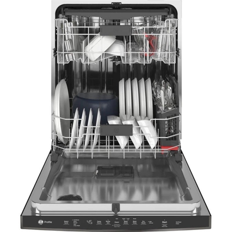 GE Profile Top Control with Stainless Steel Interior Dishwasher with Sanitize Cycle & Dry Boost with Fan Assist