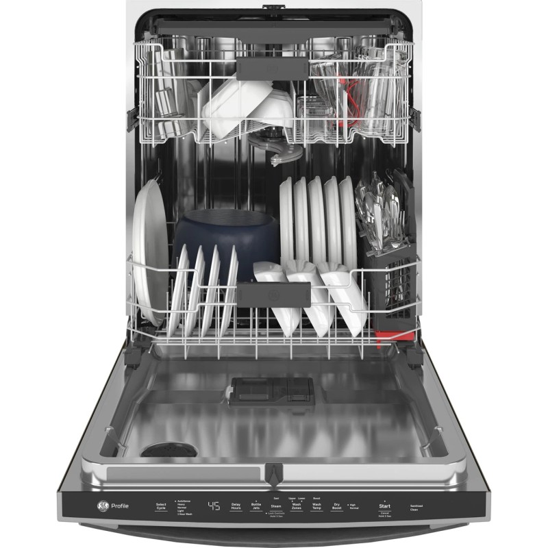 GE Profile Fingerprint Resistant Top Control with Stainless Steel Interior Dishwasher with Sanitize Cycle & Dry Boost with Fan Assist