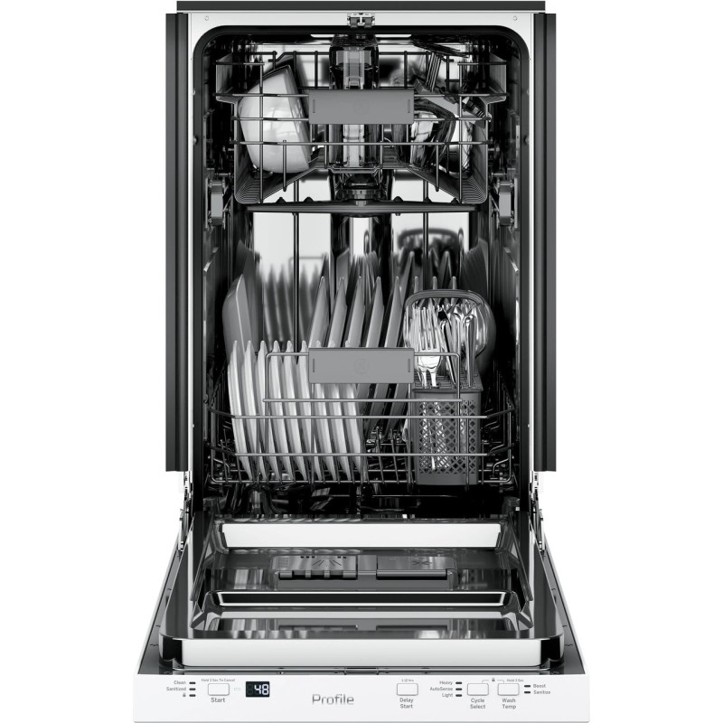 GE Profile 18" ADA Compliant Stainless Steel Interior Dishwasher with Sanitize Cycle