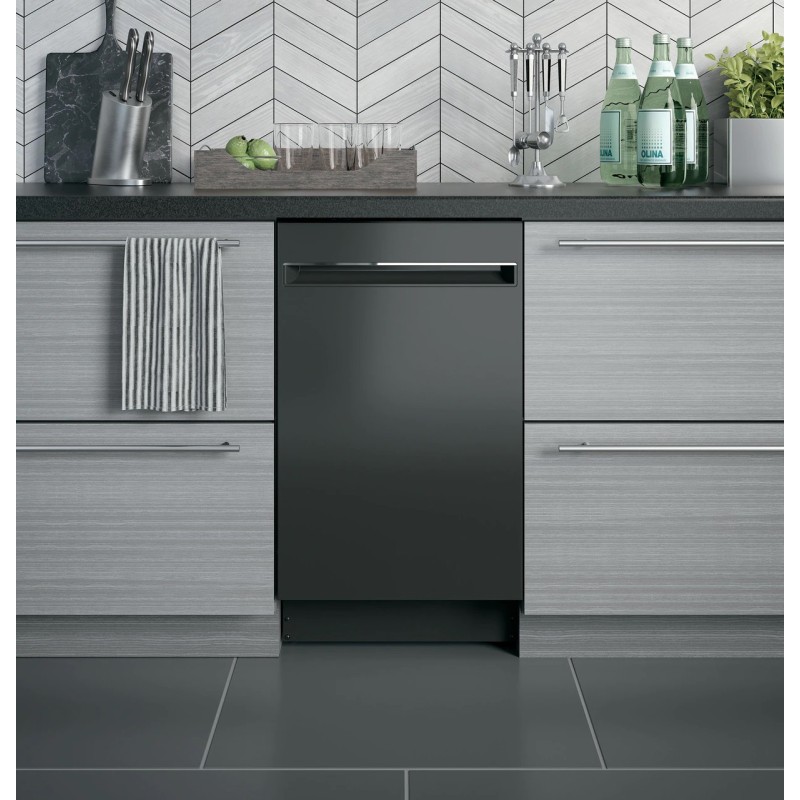 GE Profile 18" ADA Compliant Stainless Steel Interior Dishwasher with Sanitize Cycle