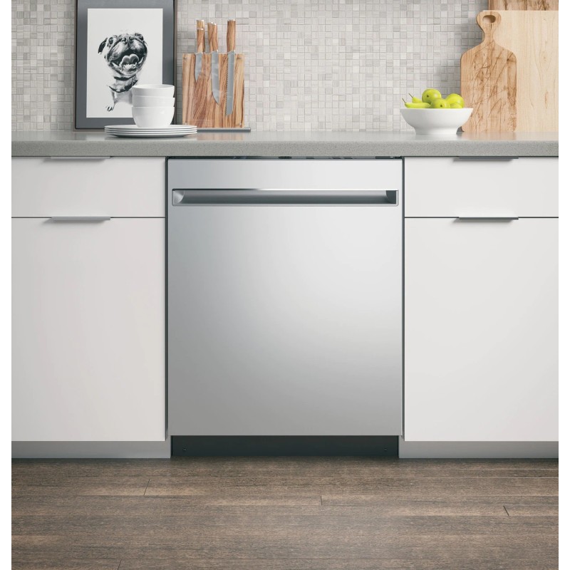 GE ADA Compliant Stainless Steel Interior Dishwasher with Sanitize Cycle