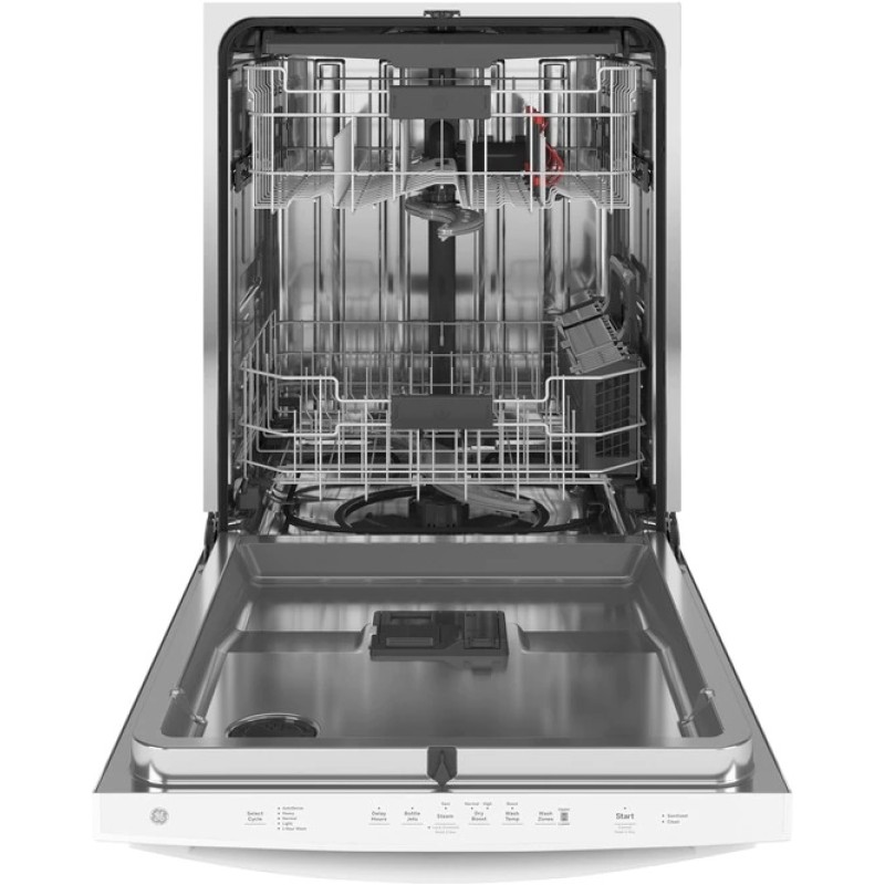 GE Top Control with Stainless Steel Interior Dishwasher with Sanitize Cycle & Dry Boost with Fan Assist