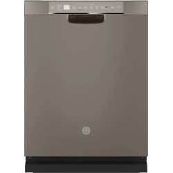 GE Front Control with Stainless Steel Interior Dishwasher with Sanitize Cycle & Dry Boost
