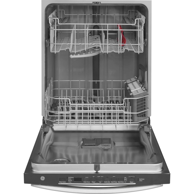GE Top Control with Stainless Steel Interior Door Dishwasher with Sanitize Cycle & Dry Boost