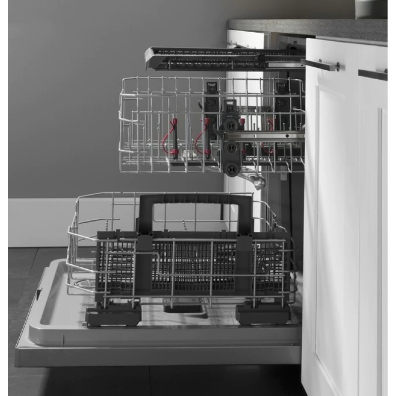 GE Top Control with Plastic Interior Dishwasher with Sanitize Cycle & Dry Boost