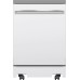 GE 24" Stainless Steel Interior Portable Dishwasher with Sanitize Cycle