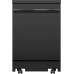 GE 24" Stainless Steel Interior Portable Dishwasher with Sanitize Cycle