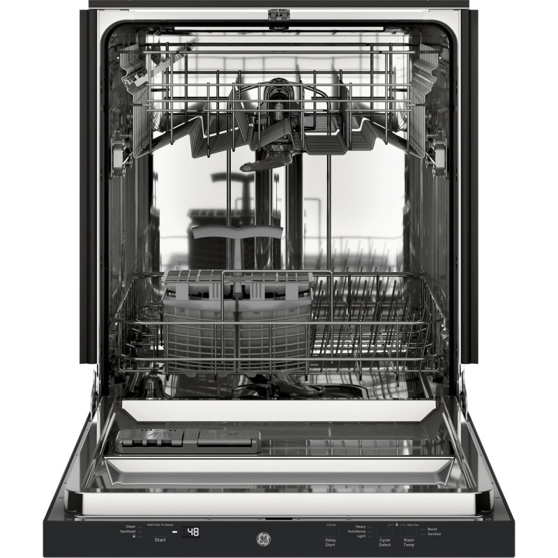 GE ADA Compliant Stainless Steel Interior Dishwasher with Sanitize Cycle