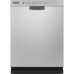 GE Front Control with Stainless Steel Interior Dishwasher with Sanitize Cycle & Dry Boost