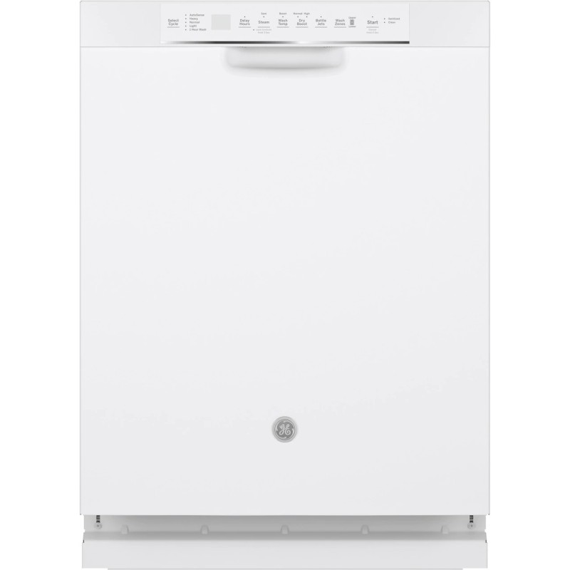 GE Front Control with Stainless Steel Interior Dishwasher with Sanitize Cycle & Dry Boost