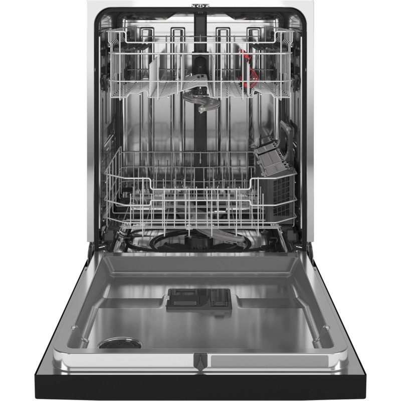 GE Front Control with Stainless Steel Interior Dishwasher with Sanitize Cycle & Dry Boost