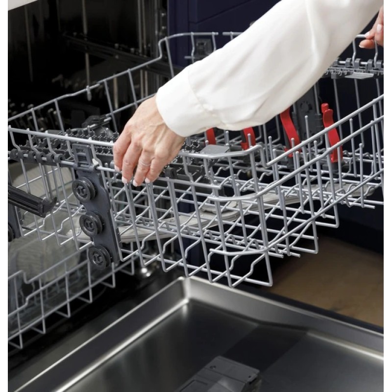 GE Front Control with Stainless Steel Interior Dishwasher with Sanitize Cycle & Dry Boost