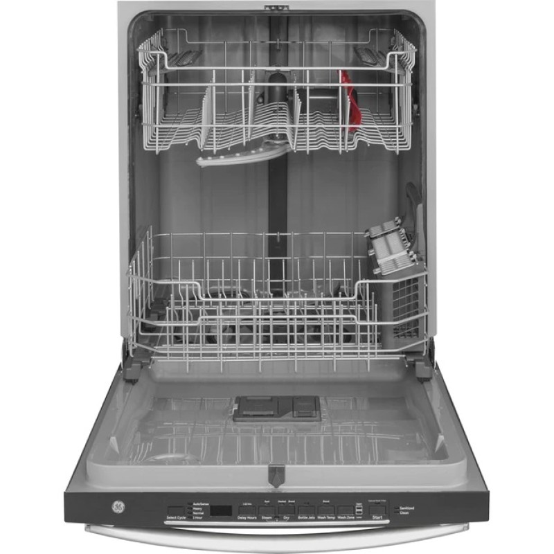 GE Top Control with Plastic Interior Dishwasher with Sanitize Cycle & Dry Boost