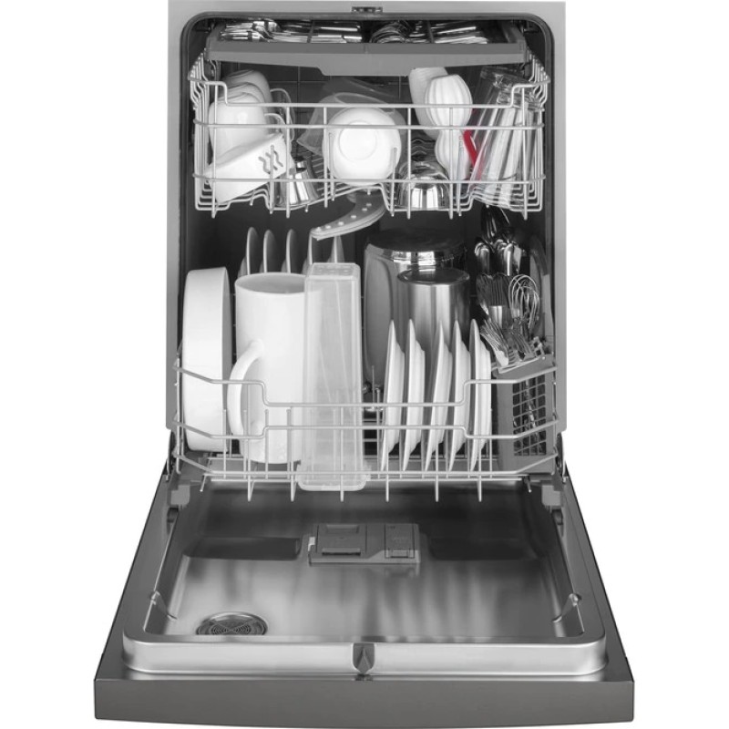 GE Front Control with Stainless Interior Door Dishwasher with Sanitize Cycle & Dry Boost