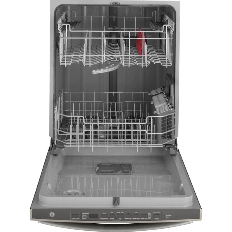 GE Top Control with Plastic Interior Dishwasher with Sanitize Cycle & Dry Boost