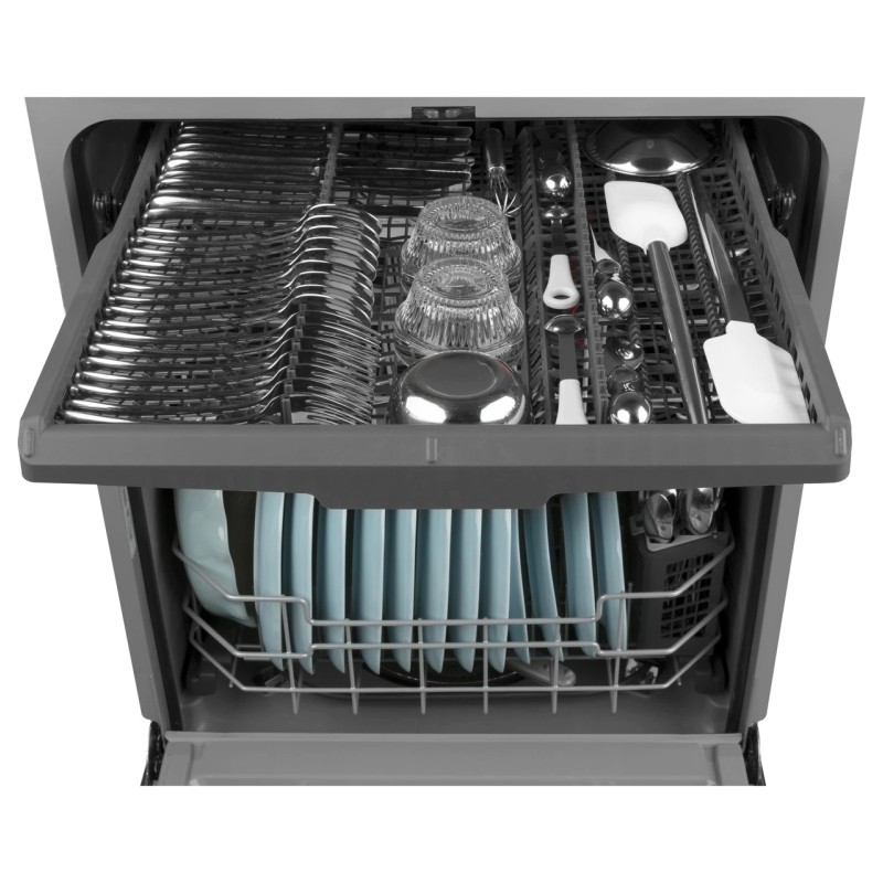 GE Front Control with Plastic Interior Dishwasher with Sanitize Cycle & Dry Boost
