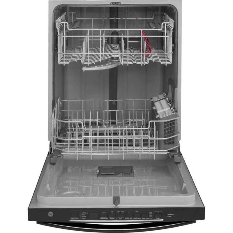 GE Top Control with Plastic Interior Dishwasher with Sanitize Cycle & Dry Boost