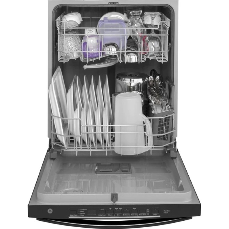 GE Top Control with Plastic Interior Dishwasher with Sanitize Cycle & Dry Boost