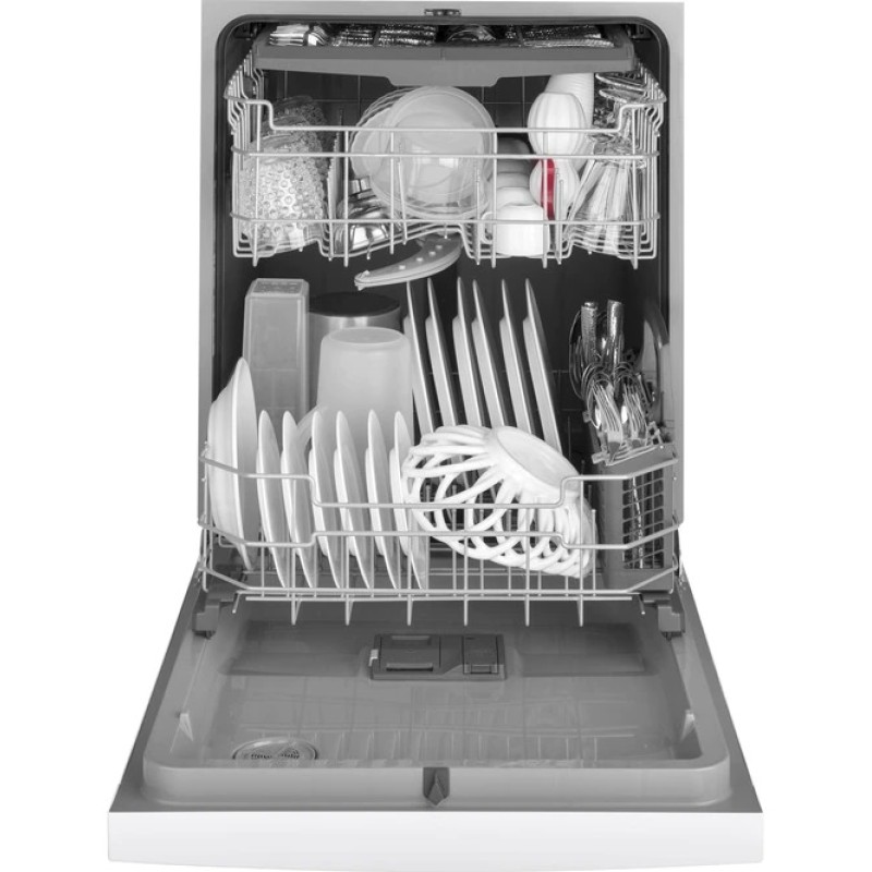 GE Front Control with Plastic Interior Dishwasher with Sanitize Cycle & Dry Boost