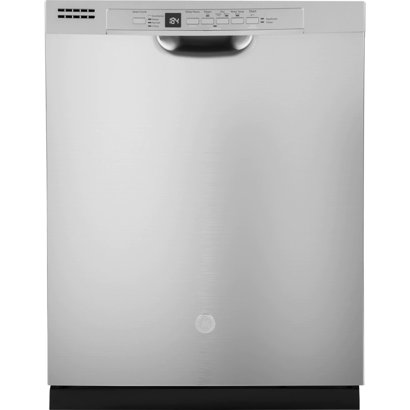 GE Front Control with Plastic Interior Dishwasher with Sanitize Cycle & Dry Boost