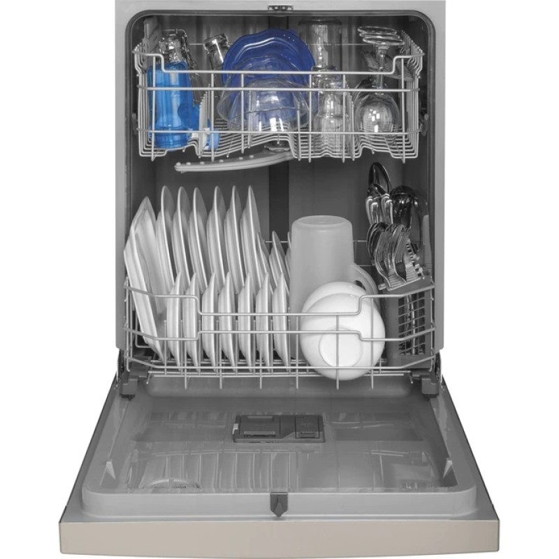 GE Front Control with Plastic Interior Dishwasher with Sanitize Cycle & Dry Boost