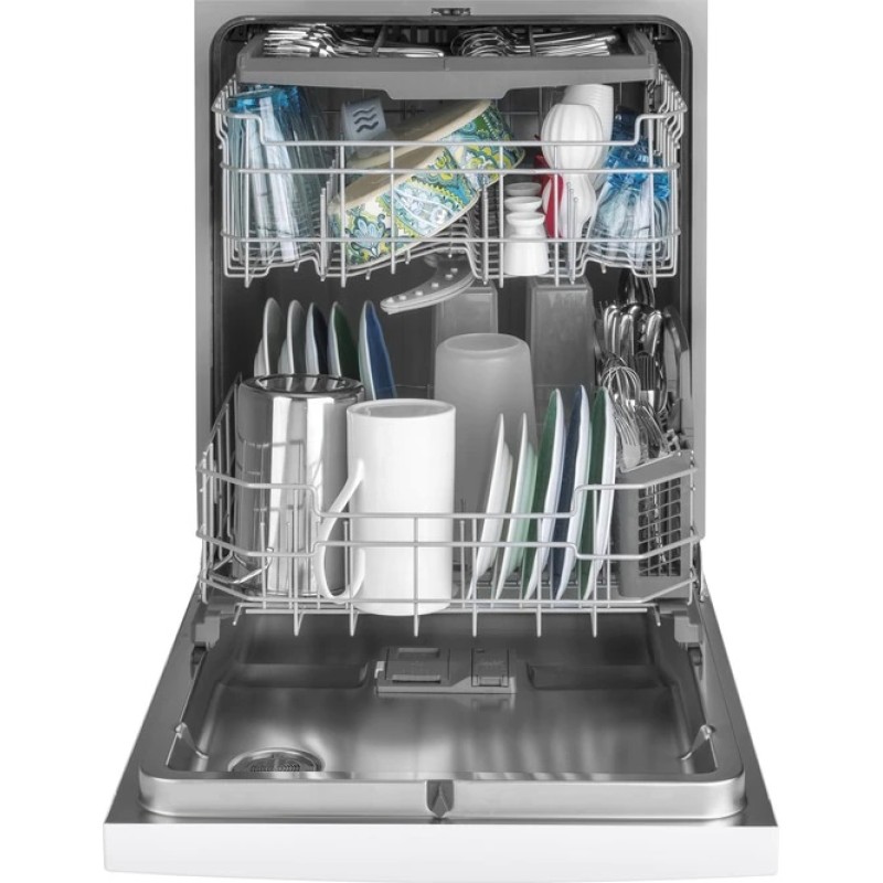 GE Front Control with Stainless Interior Door Dishwasher with Sanitize Cycle & Dry Boost