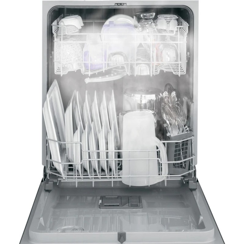 GE Top Control with Plastic Interior Dishwasher with Sanitize Cycle & Dry Boost