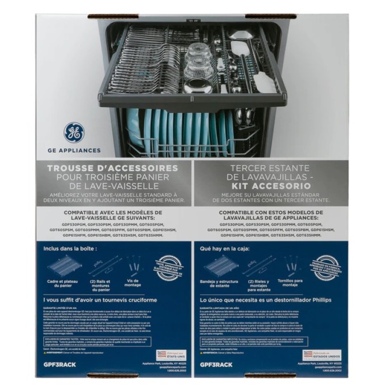 Dishwasher Third Rack Accessory Kit