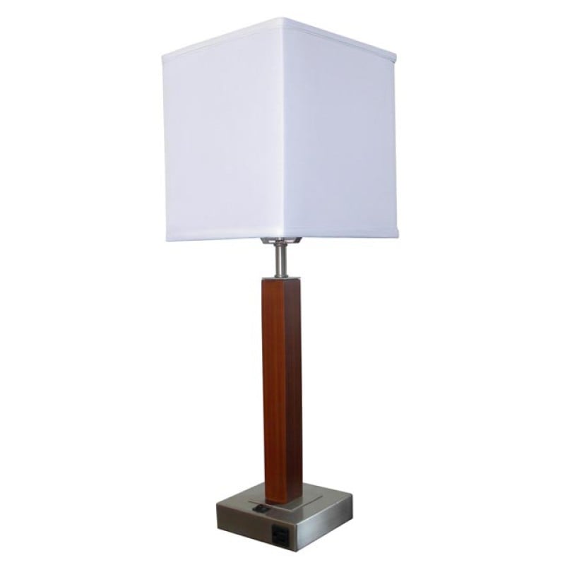 Table Lamp Wood Veneer with metal
