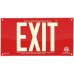 Red Acrylic EXIT Sign, 7 inch letters