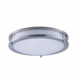 Indoor Ceiling Fixture 12X3.2" for MPLR, PMMA diffuser(21400-BN-BP6)