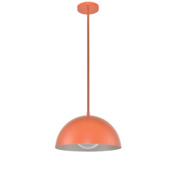 Pendant Lamp Orange Hardwired