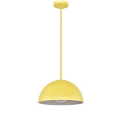 Pendant Lamp Yellow Hardwired