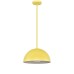 Yellow Pendant Lamp – Hardwired 10W LED / 18W CFL, E26 Socket | WL-PC422-LG