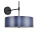 Modern Wall Lamp – Matte Black & Blue Metal Wall Light with Dual E26 Sockets
