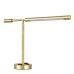 Satin Brass LED Table Lamp with Dual Power Outlets – 7W 3000K (Model TL-0822-LG)