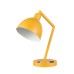 Yellow Metal Table Lamp with GU24 Socket – 60W, Power Outlet, Modern Metal Shade