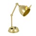 Modern Gold Table Lamp with Metal Shade, USB Port & Power Outlet – 60W E26 (Model TL-069-LG)