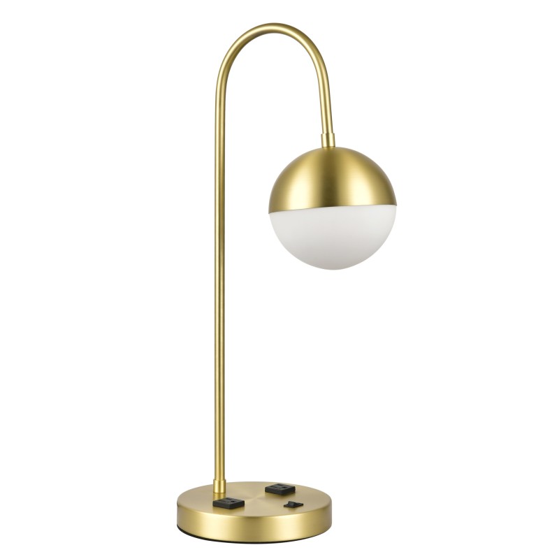 Table Lamps Plated Satin Brass 60W Table Lamps Plated Satin Brass 60W