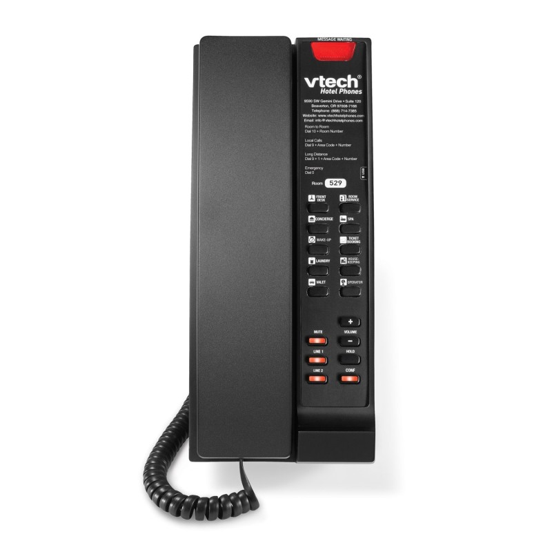 2-Line Contemporary Analog Accessory Petite Phone VTech