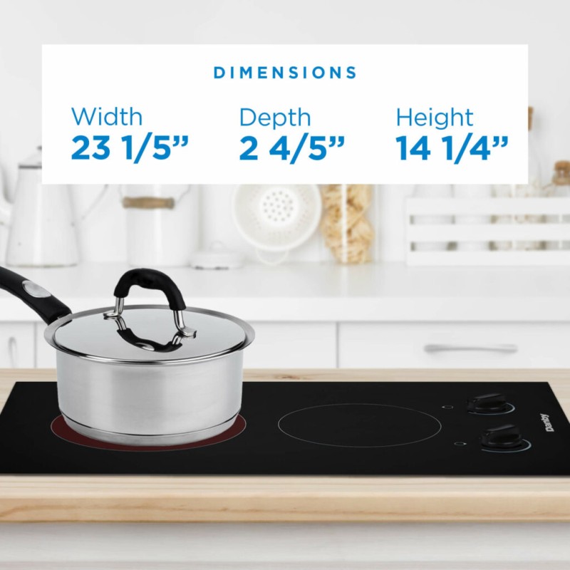 Danby 14-inch Radiant 2 Burner Cooktop DRC14A1BD