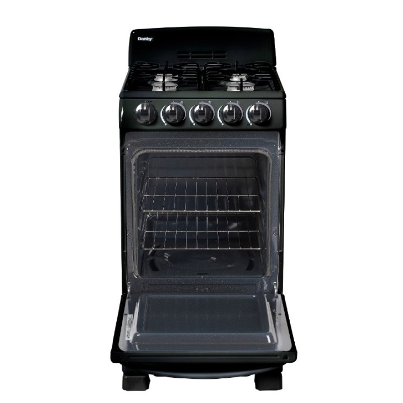 Danby 20 Wide Gas Range in Black DR202BGLP