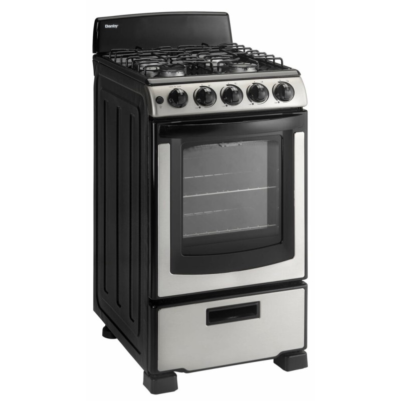 Danby 20 Wide Gas Range in Stainless Steel DR202BSSGLP