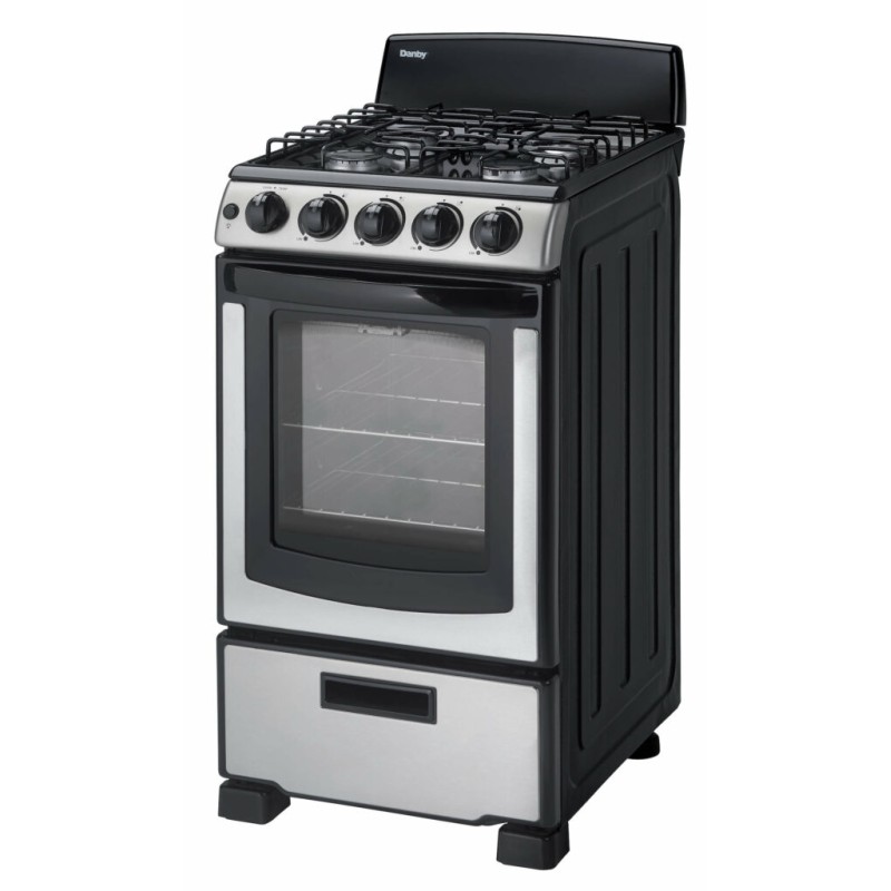 Danby 20 Wide Gas Range in Stainless Steel DR202BSSGLP