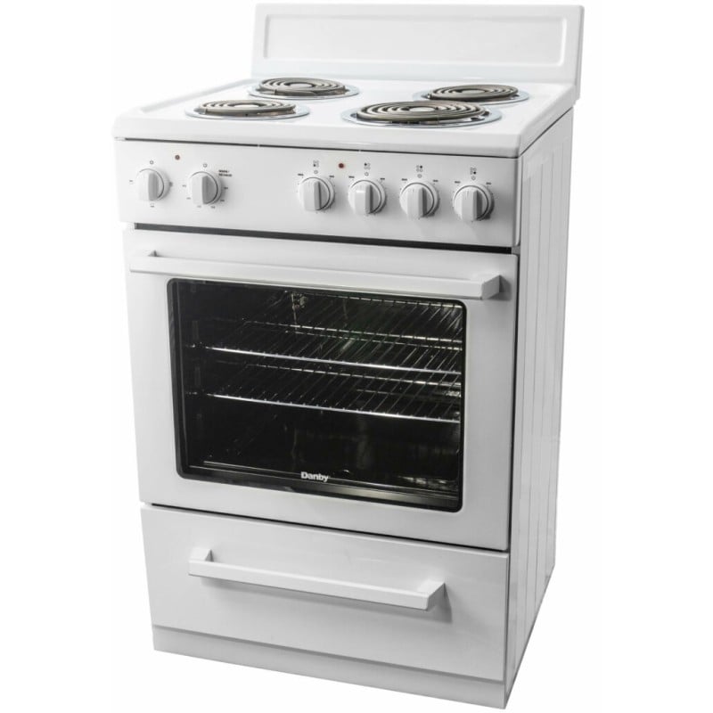 Danby 24 Wide Electric Range in White DERM240WC
