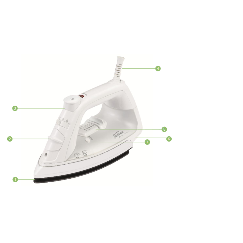 Sunbeam GreenSense Classic Iron, White  003016-200-000